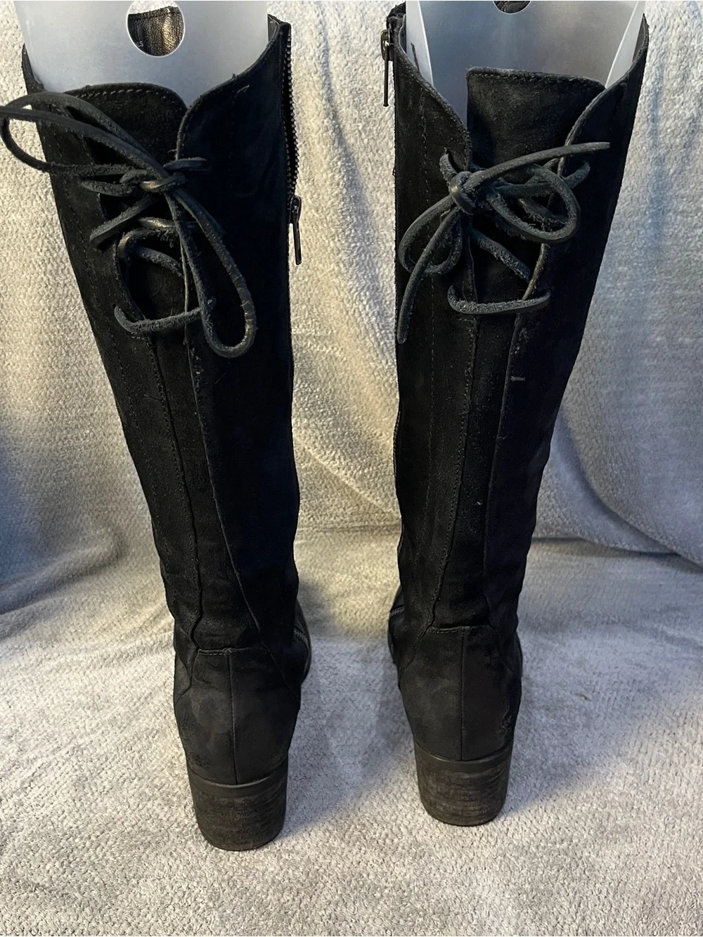 Born Felicia Women's Black Knee-High Suede riding Boots size 7.5